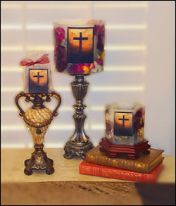 Memorial Cross Candles Gifts
